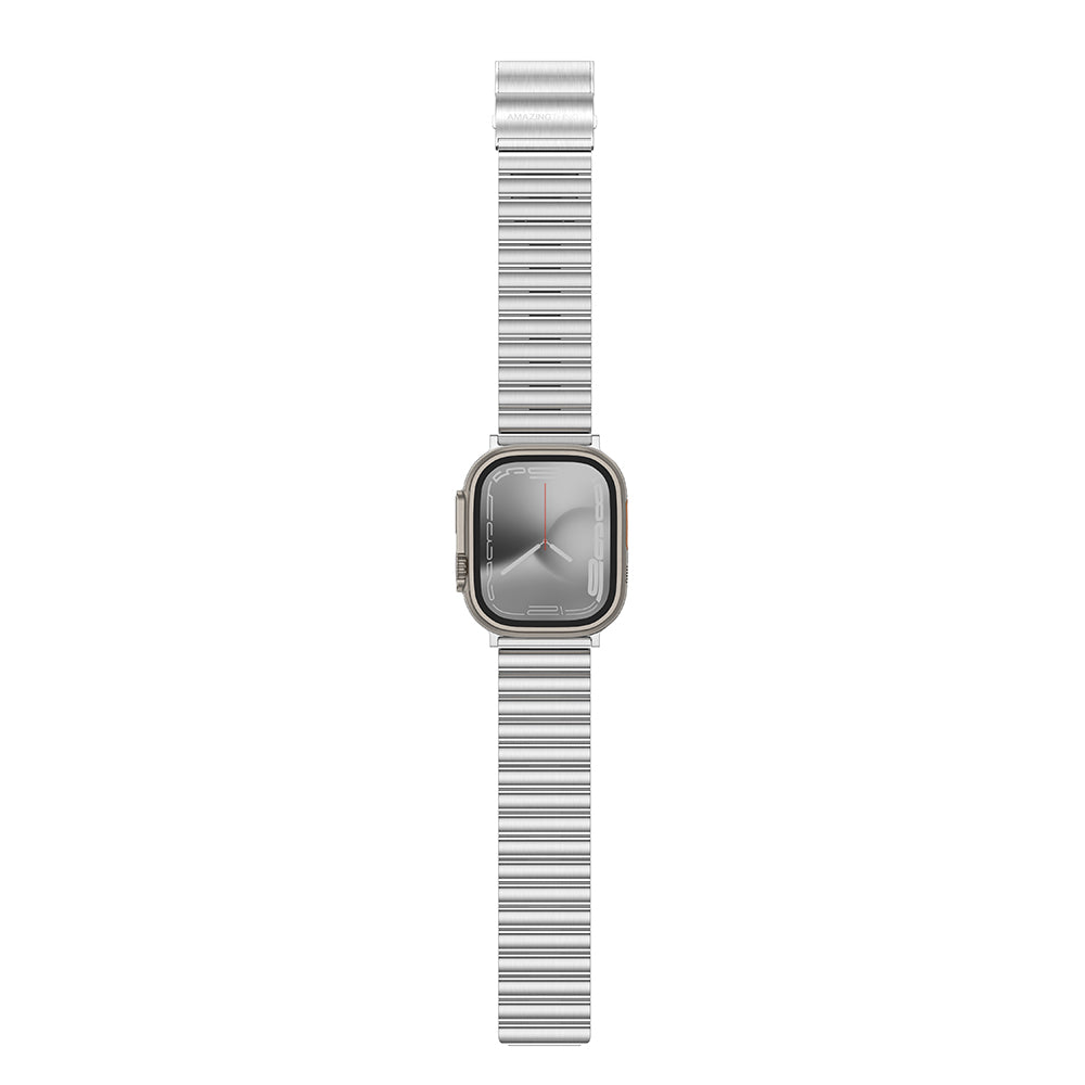 Amazingthing Titan Steel Apple Watch 46mm Metal Kordon - 4 Amazingthing Titan Steel Apple Watch 46mm Metal Kordon - 4